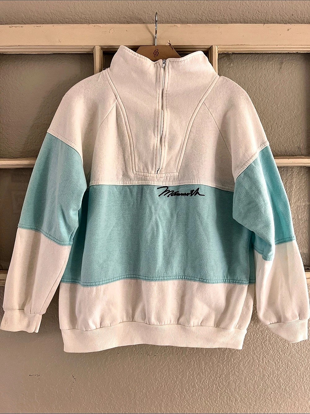 Vintage Mammoth Pacific Playwear Color Block Half-Zip Pullover